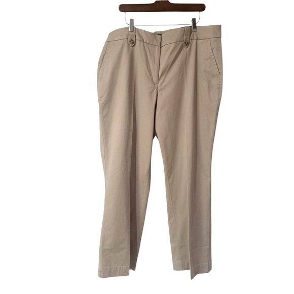 Talbots Women’s Pant High Rise Wide Full Length Leg Zipper Pockets Size 18W Plus - Picture 13 of 13